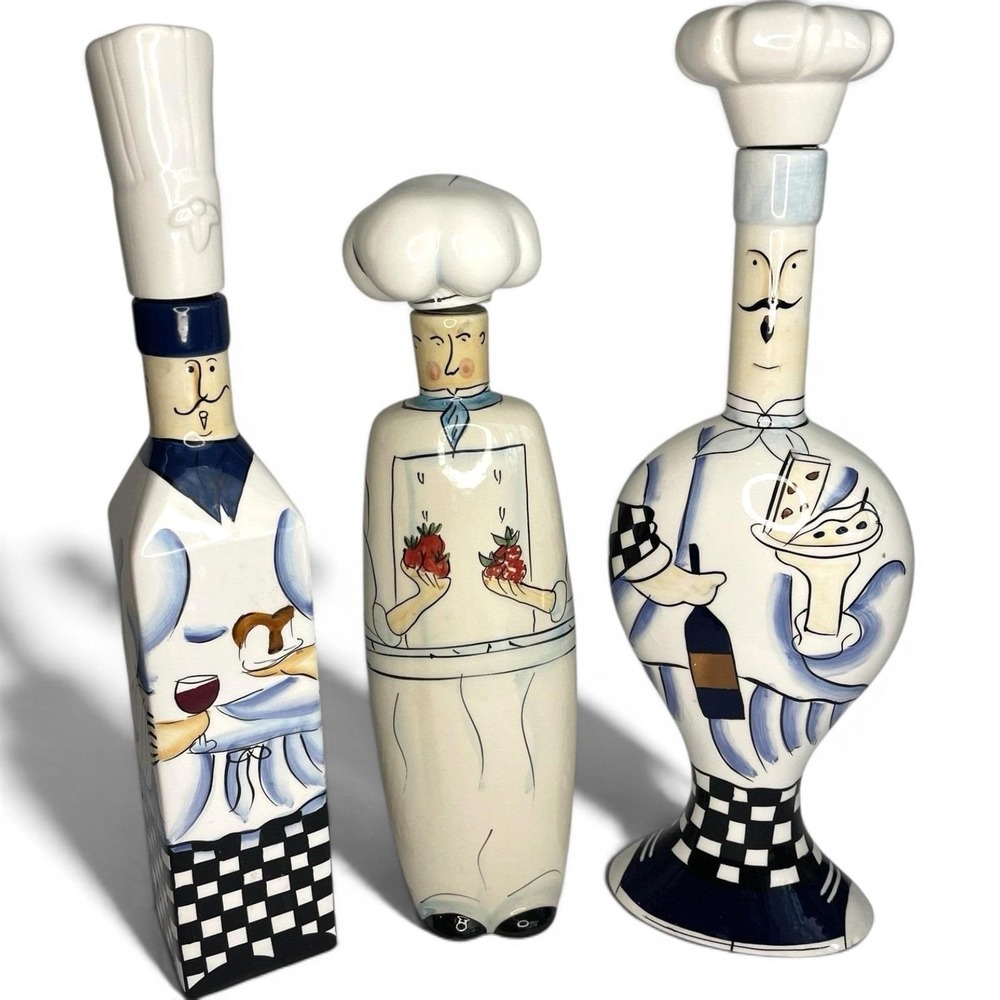 baum bros chef bottles jolly gourmet Vinegar Oil 90s Style